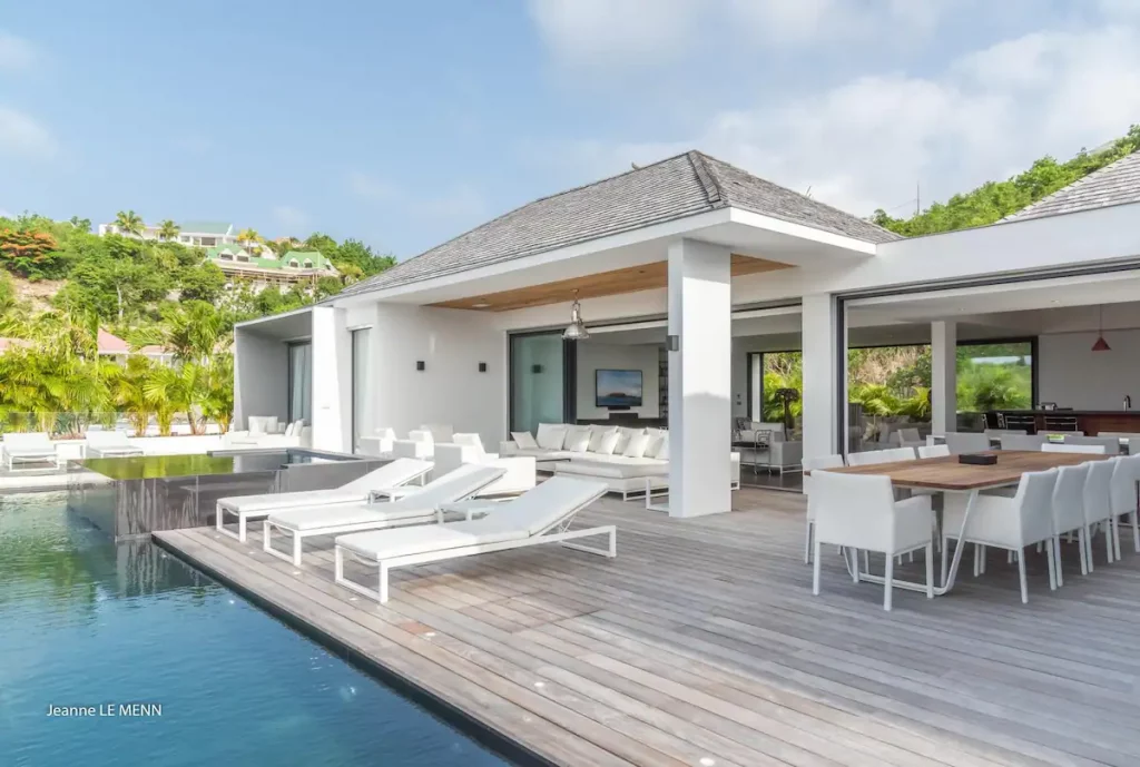 A newly built home in the hills of St Jean.