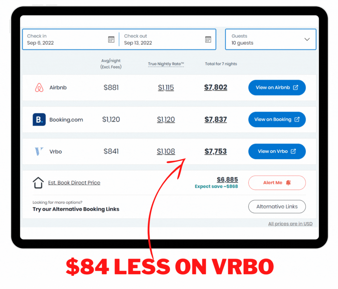 Airbnb Beach House In Maryland pricing options