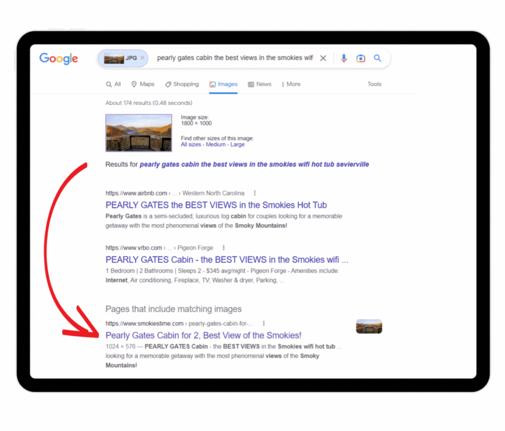 Magic search results