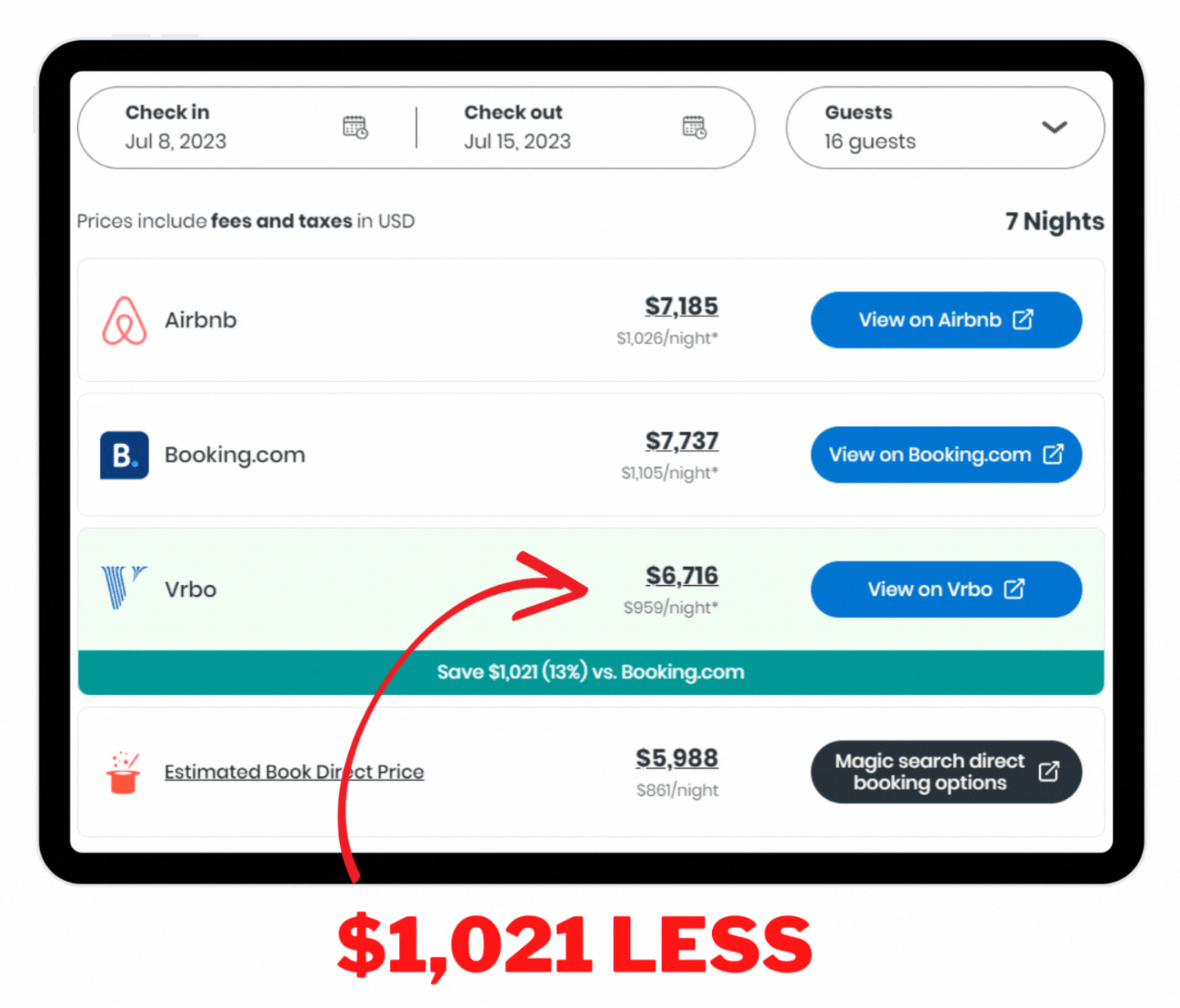 This Harry Potter Airbnb rental property can accommodate up to 24 people in its 6 spacious rooms representing the Gryffindor, Slytherin, Hufflepuff, and Ravenclaw houses, the Professors’ room, and an entertainment room - Booking options and price comparisons