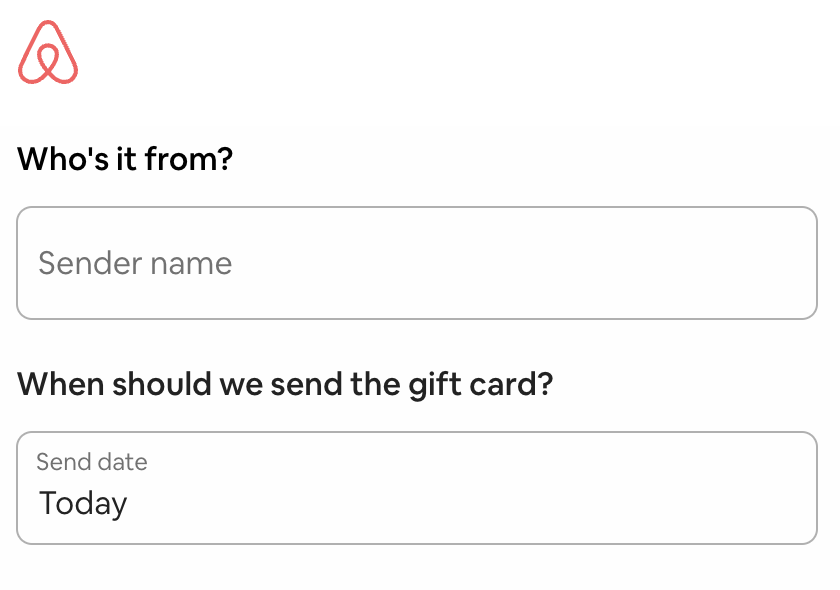 How to purchase Airbnb gift cards online? 4 enter the date to send it on