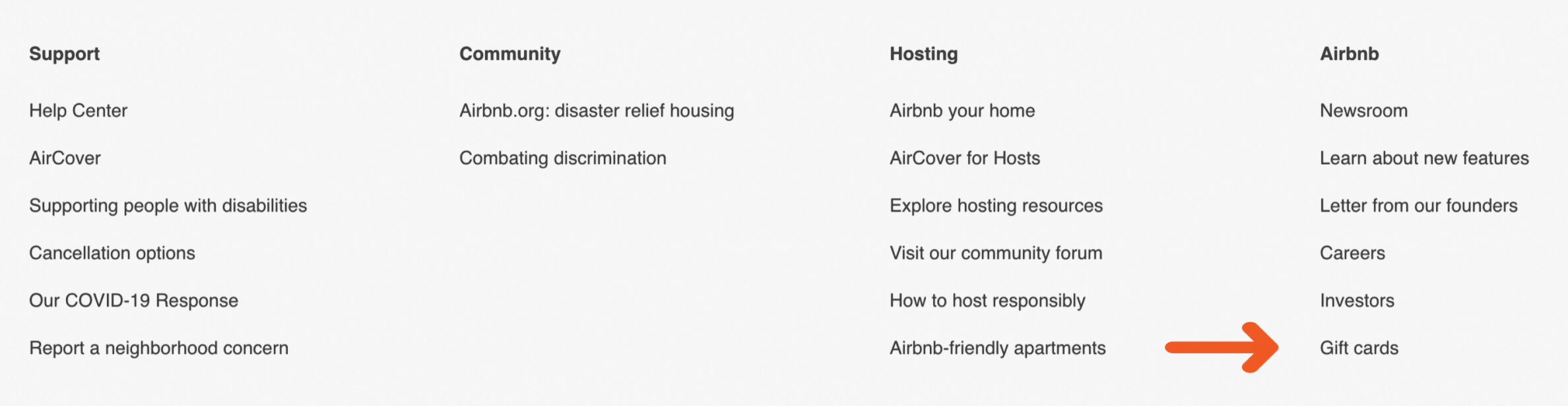 How to purchase Airbnb gift cards online?