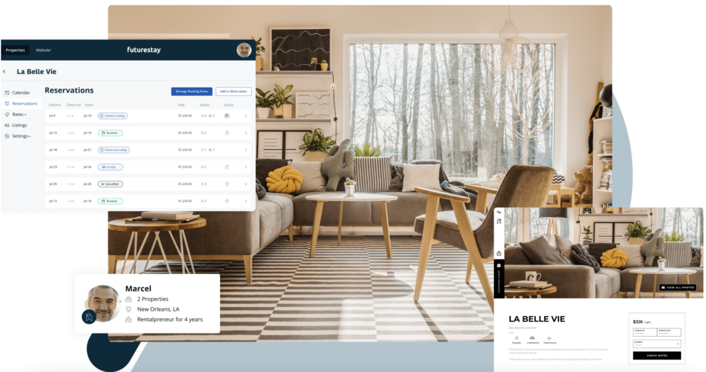 Vacation Rental Website Builders - Futurestay homepage