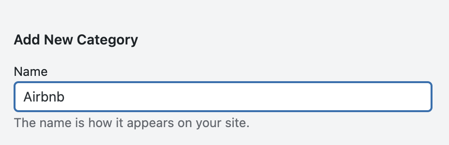Add an Airbnb category