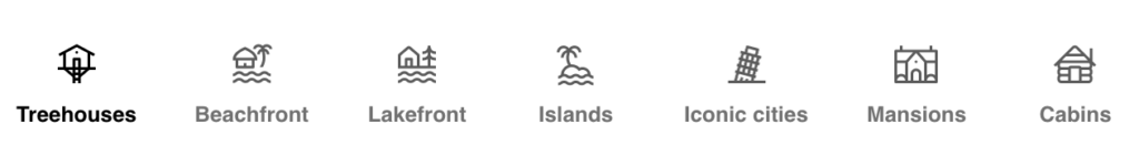 Airbnb offers a huge range of property types