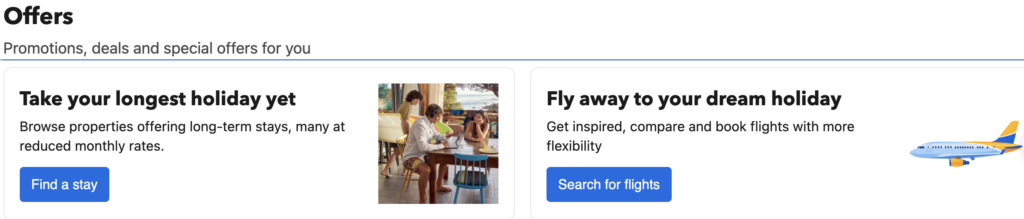 Booking.com offers everything that you need from flights to car hire, as well as places to stay