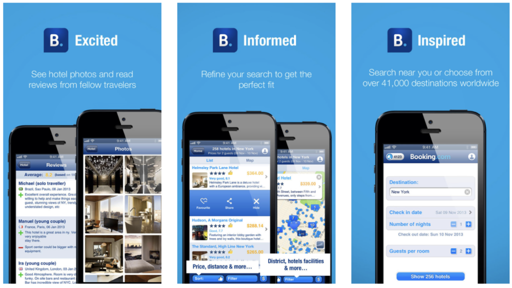 Booking.com's mobile app