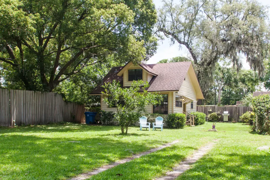 Riverside Airbnb Jacksonville FL Private Cottage on oversized property.
