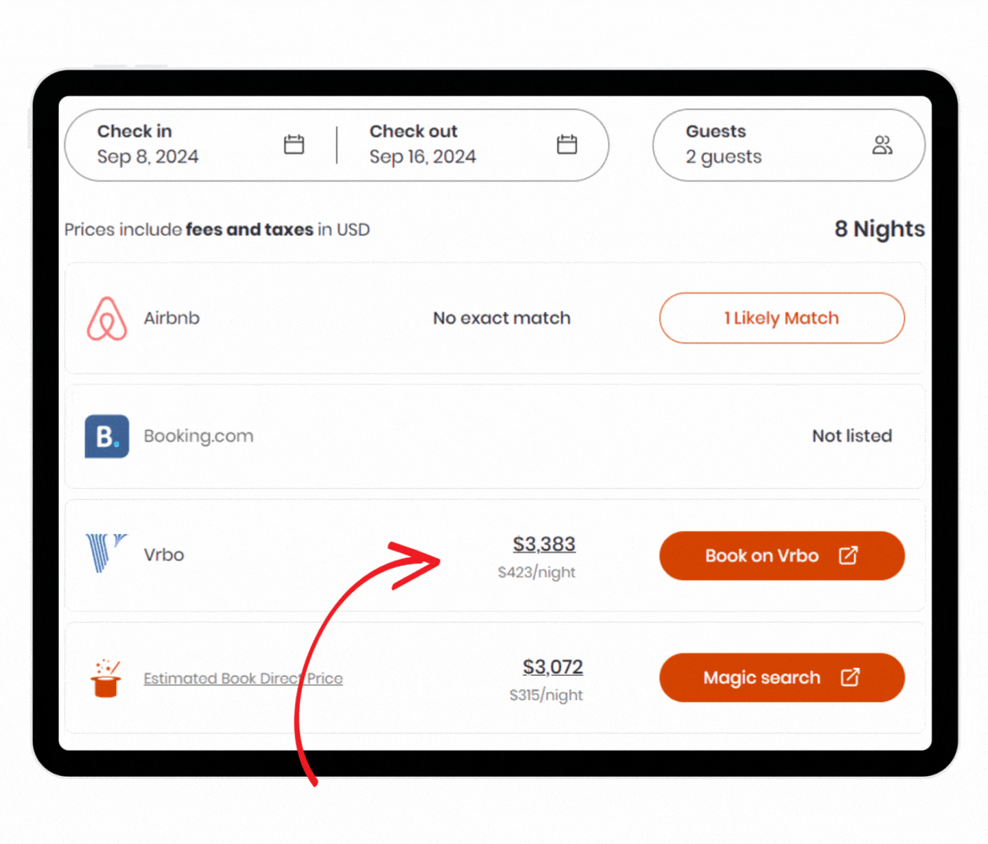 Barbie-themed Airbnb In LA price comparison