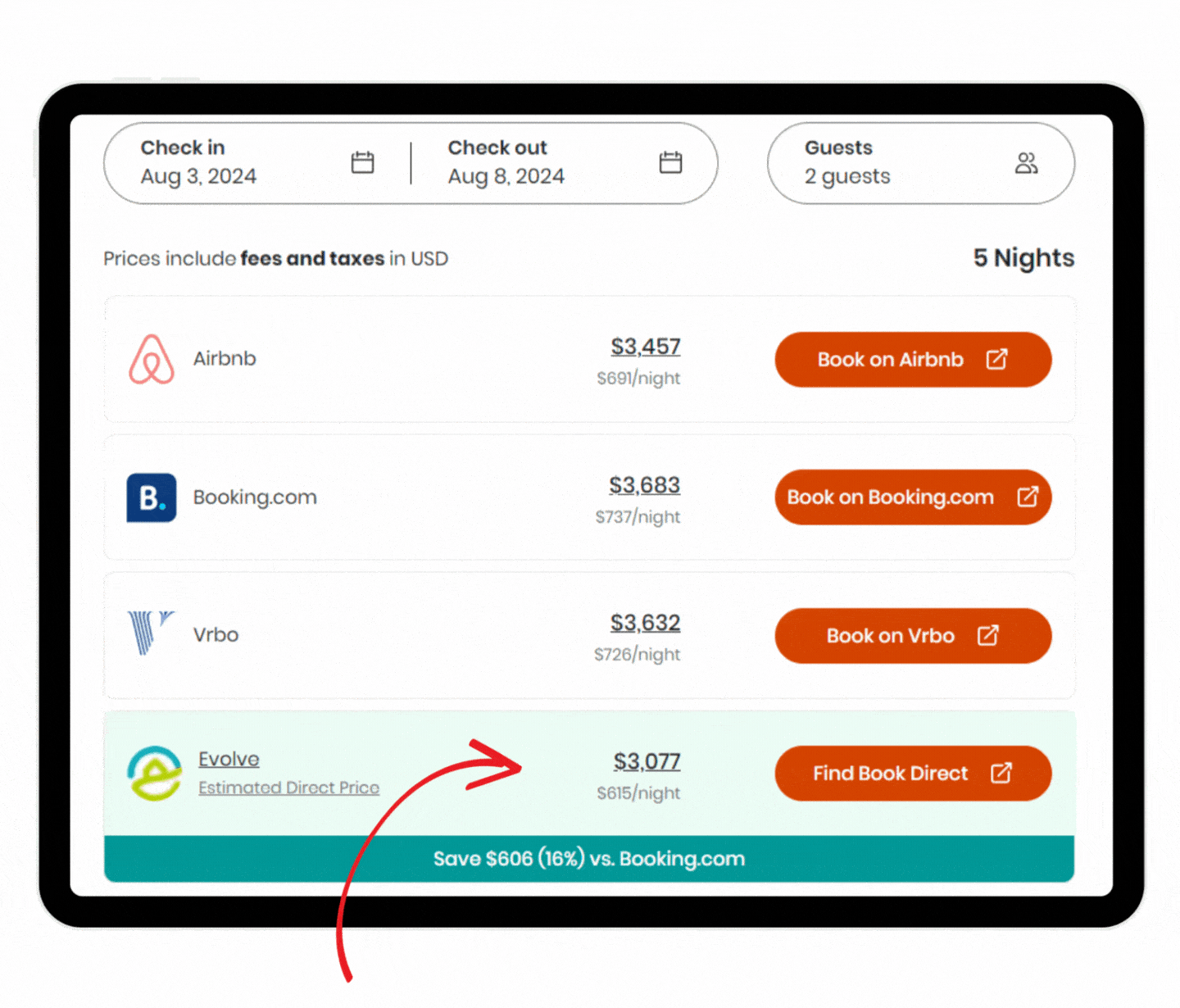Estes Park Cabins With Hot Tubs pricing and booking options for this property
