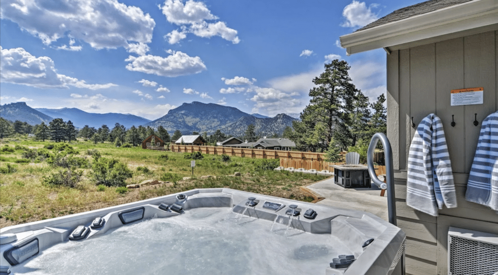 Hot tub with view