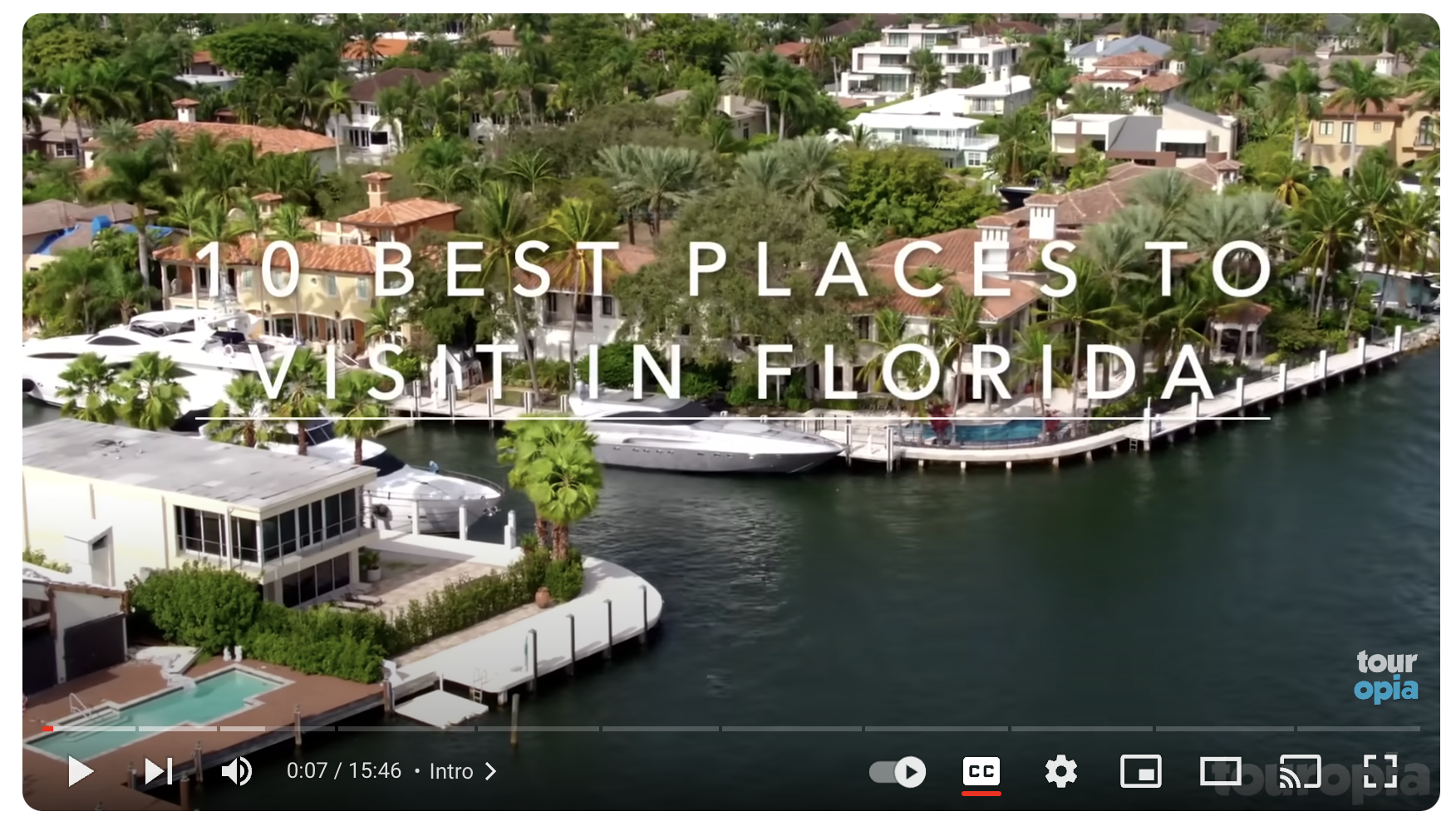 Kennedy Space Center Cape Canaveral (1:05) - Naples (2:00) - St Augustine (3:21) - Fort Lauderdale (4:57) - Clearwater Beach (6:22) - Everglades (7:44) - Tampa Bay Area (9:22) - Orlando (11:03) - Miami (12:43) - Florida Keys (14:20)